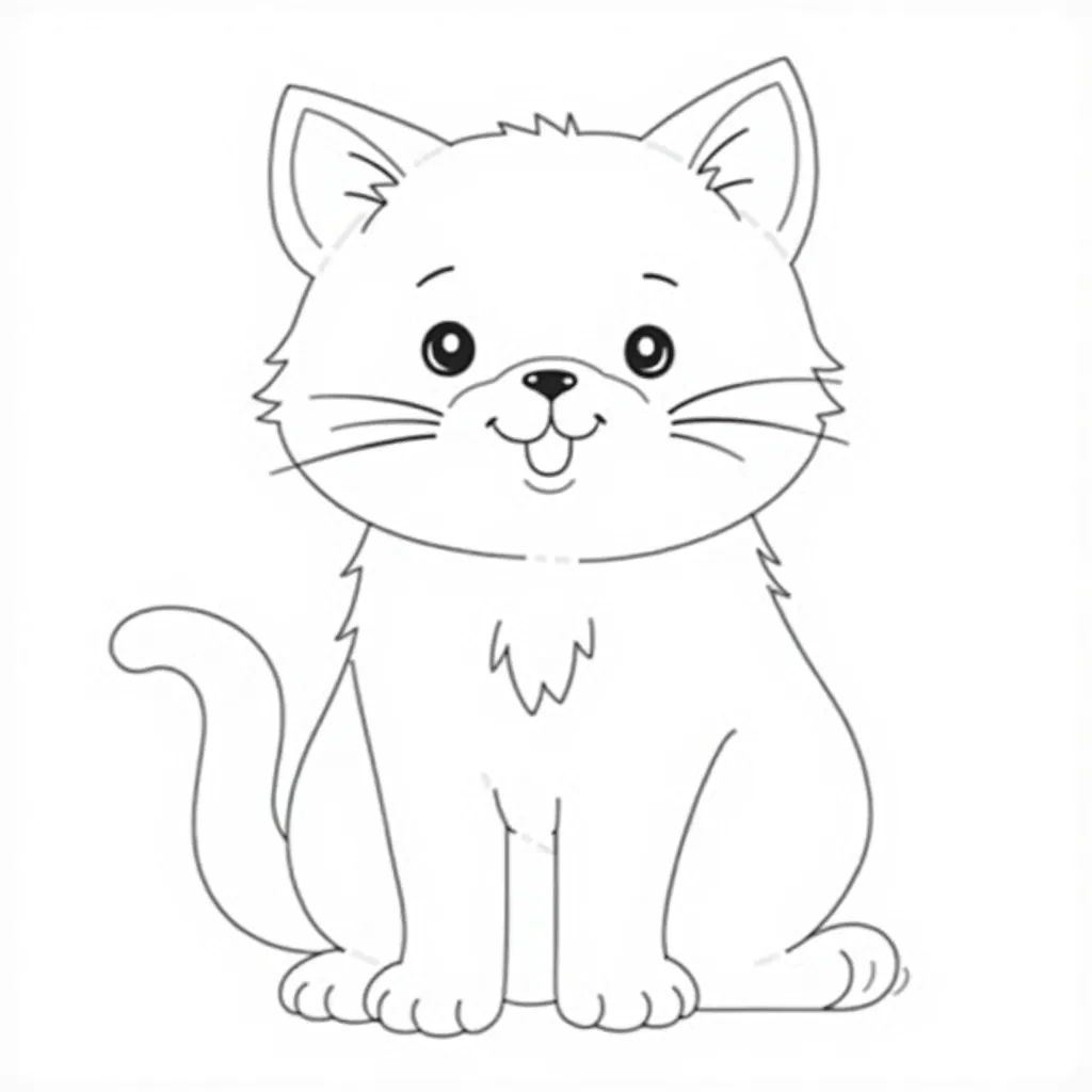 smart cat coloring pages