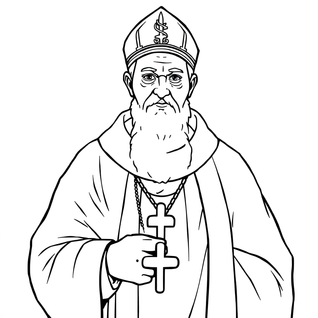 pope leo صفحات التلوين