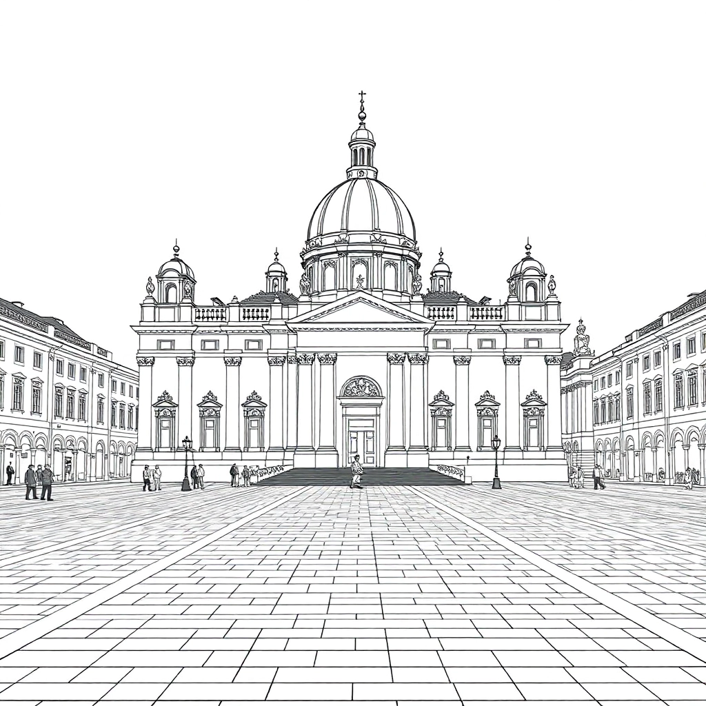 past leo 14 auf dem petersplatz صفحات التلوين