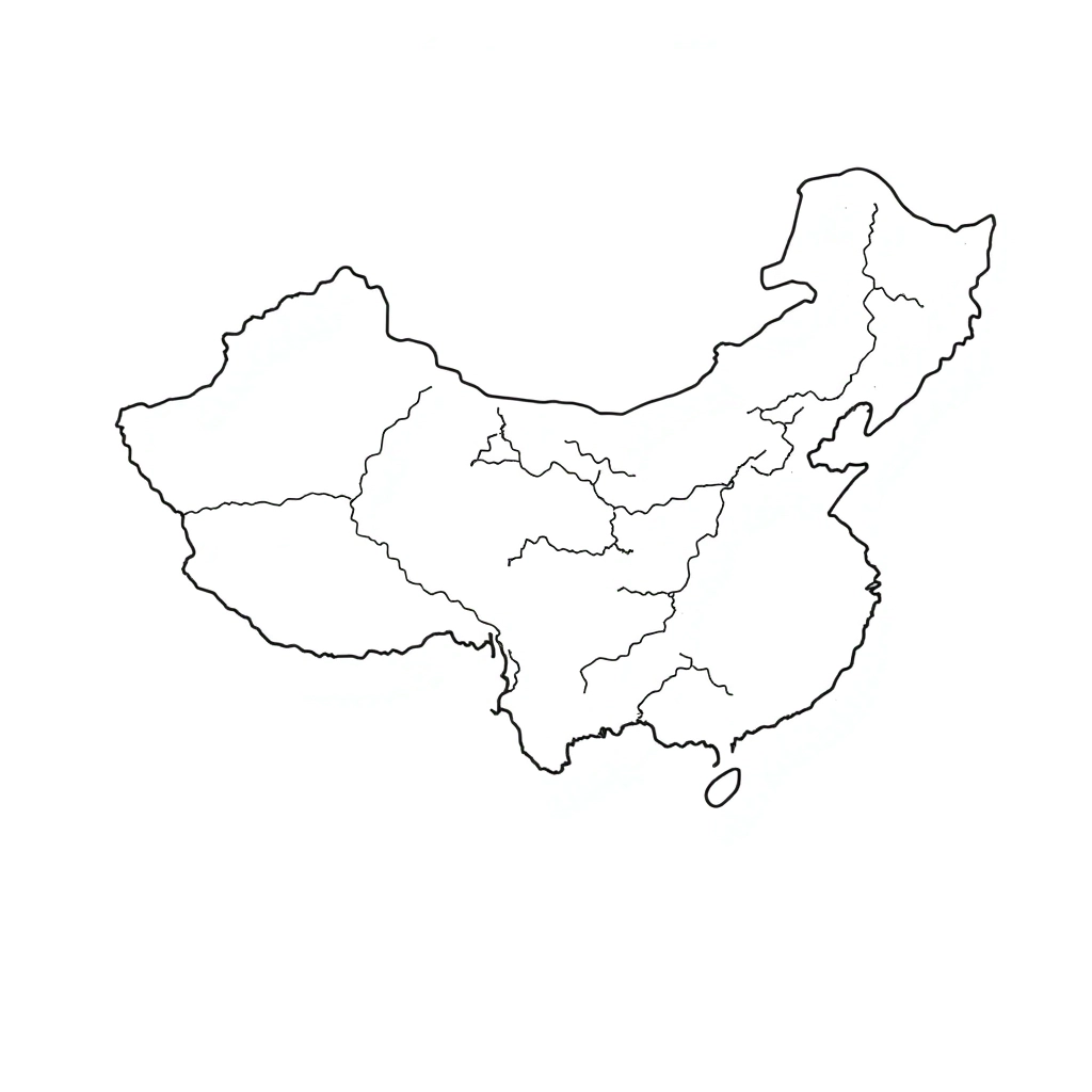 中国地图 صفحات التلوين