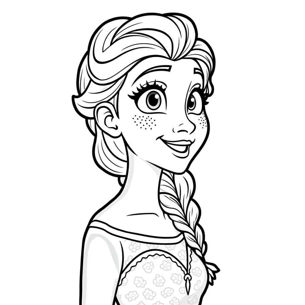 elsa  coloring pages