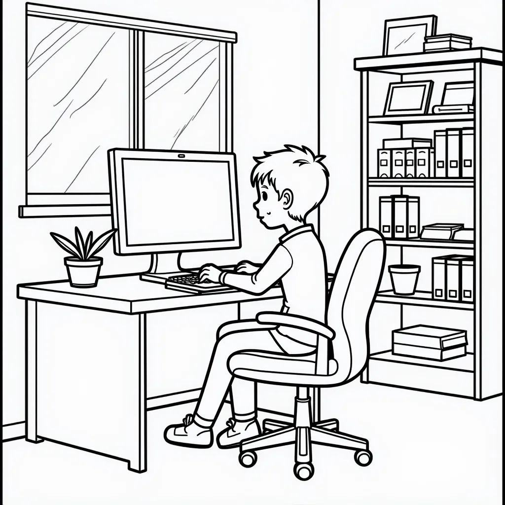 Office coloring pages