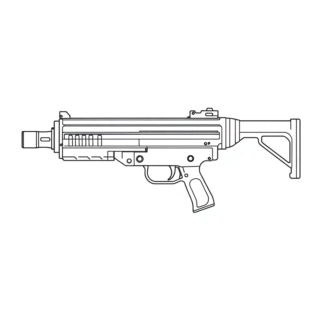 Victor submachine gun صفحات التلوين