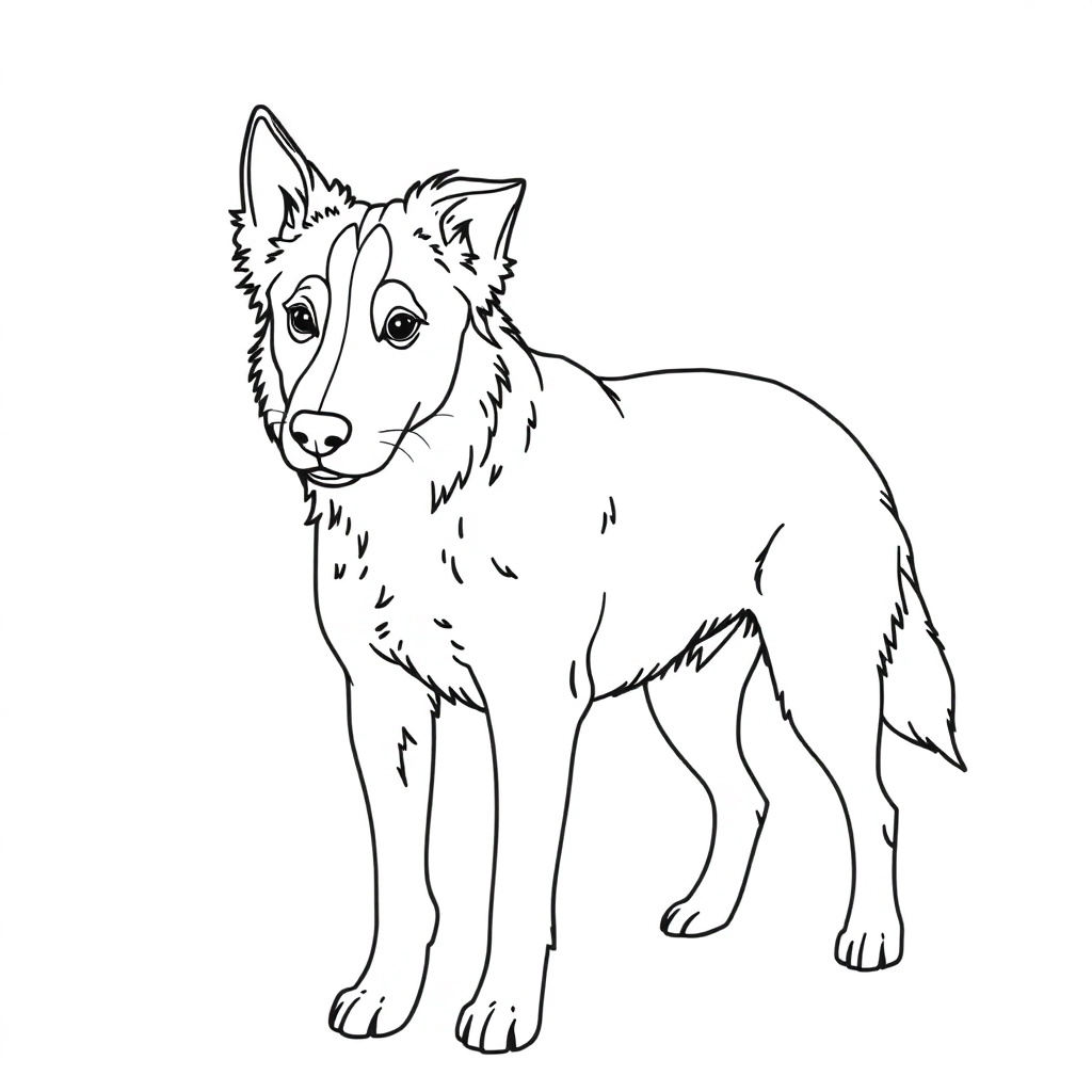 Border Collie صفحات التلوين