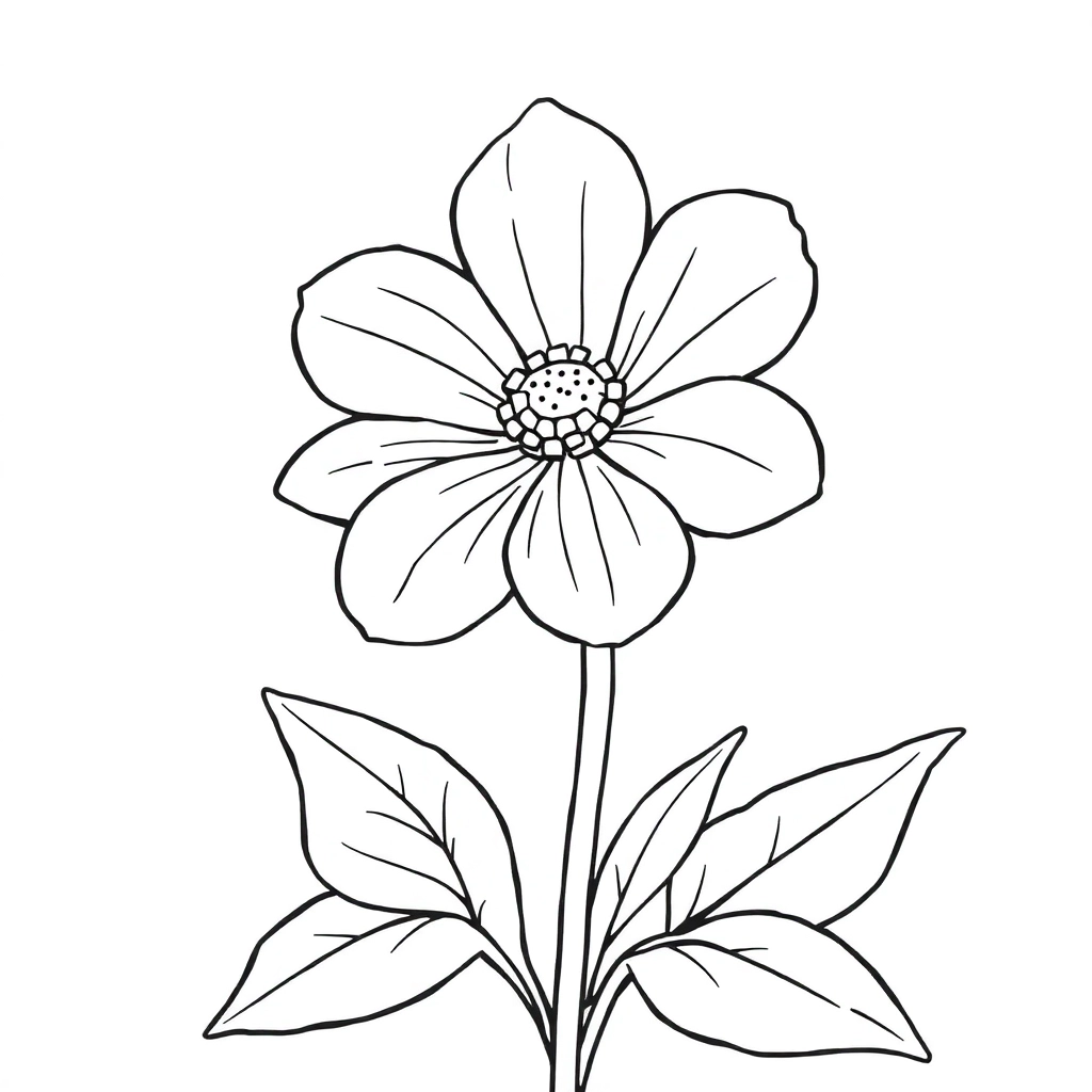 زهرة حمراء صغيرة