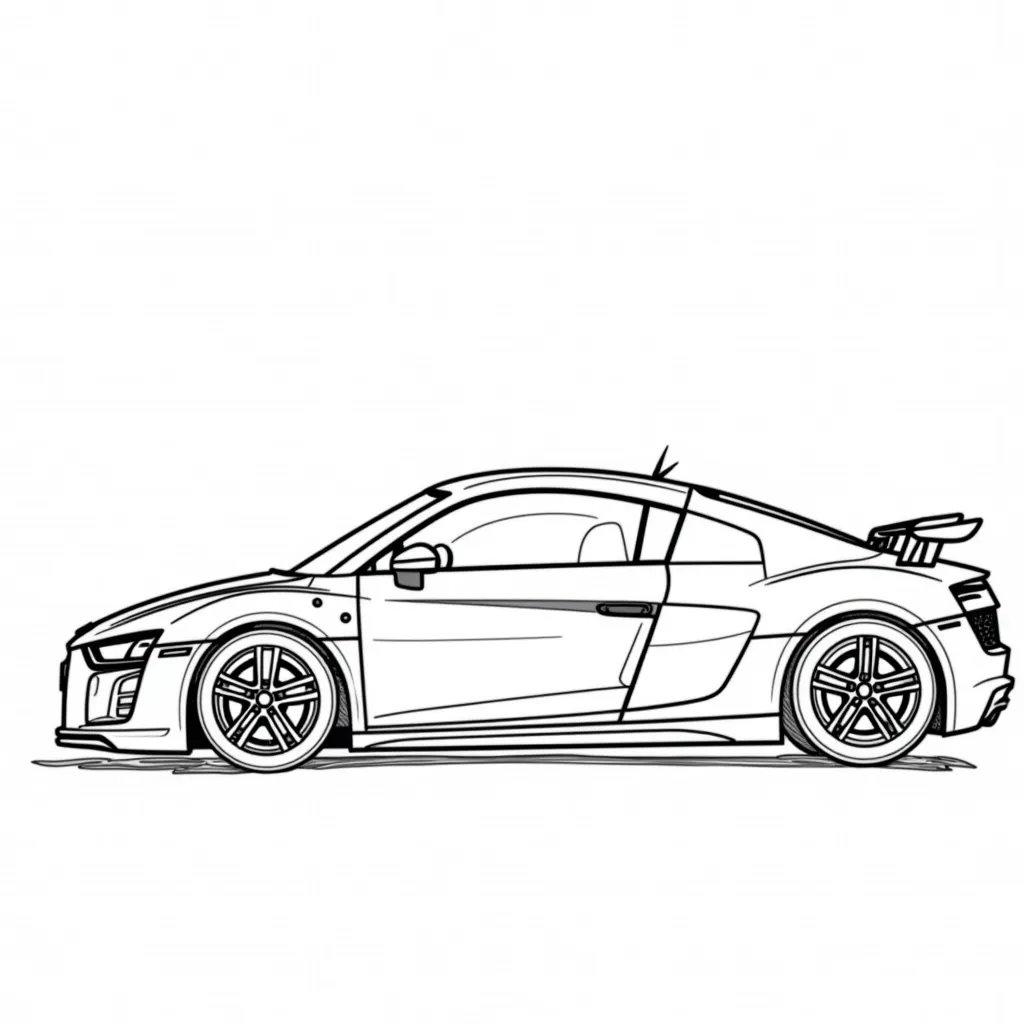 audi r8 car coloring pages