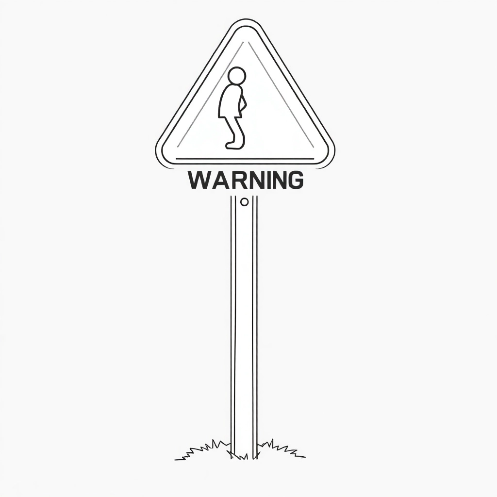 poster for warning on slip trip and fall صفحات التلوين