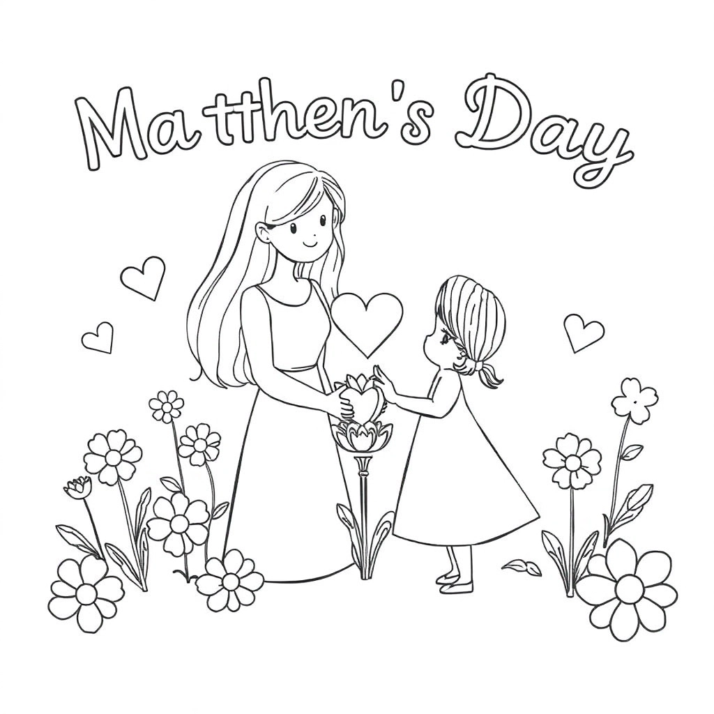  Happy mother's day صفحات التلوين