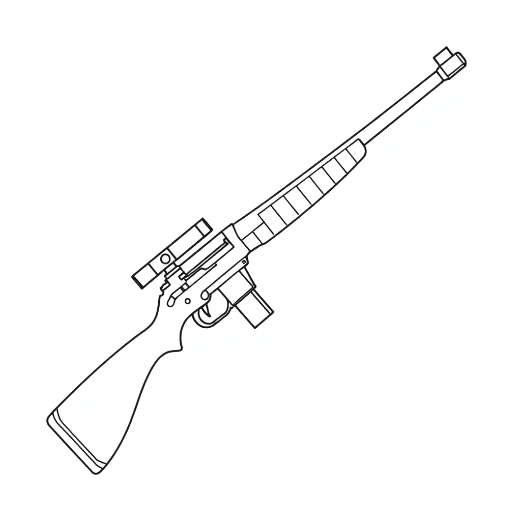M762步枪 صفحات التلوين