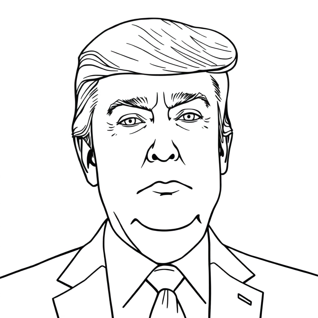 Trump صفحات التلوين
