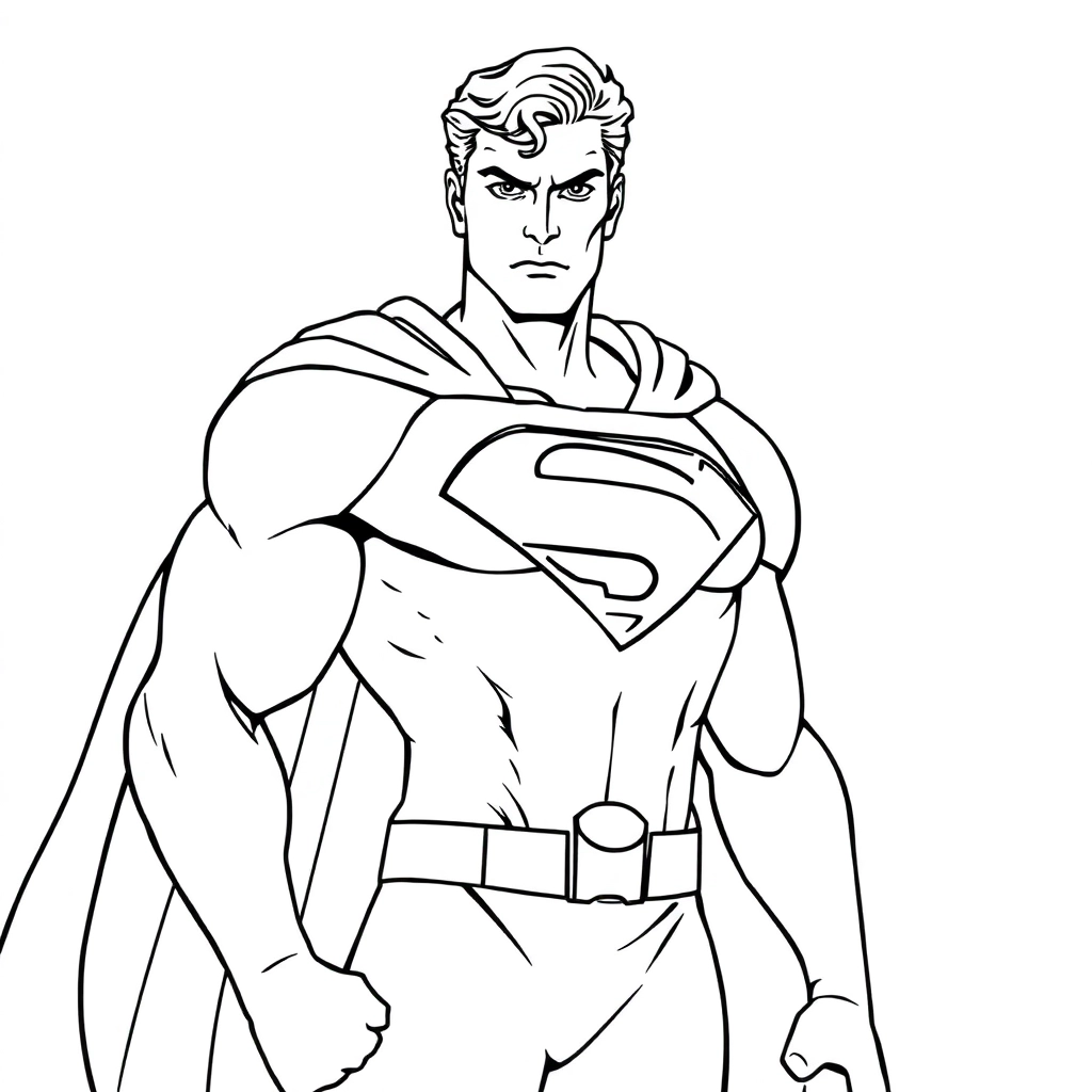 a super man  صفحات التلوين