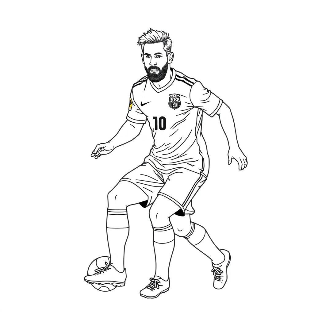 messi صفحات التلوين