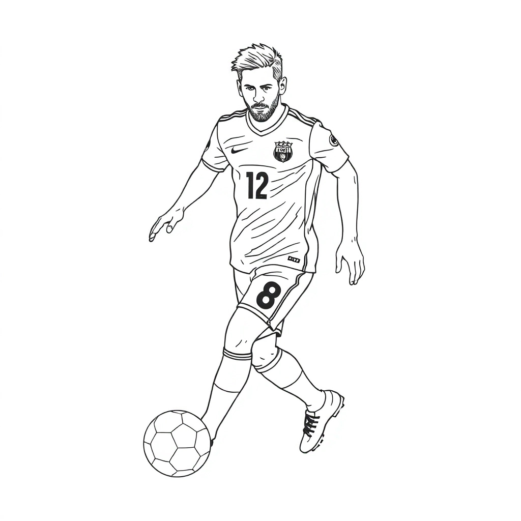 messi صفحات التلوين