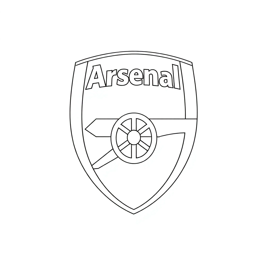 arsenal Páginas para Colorear
