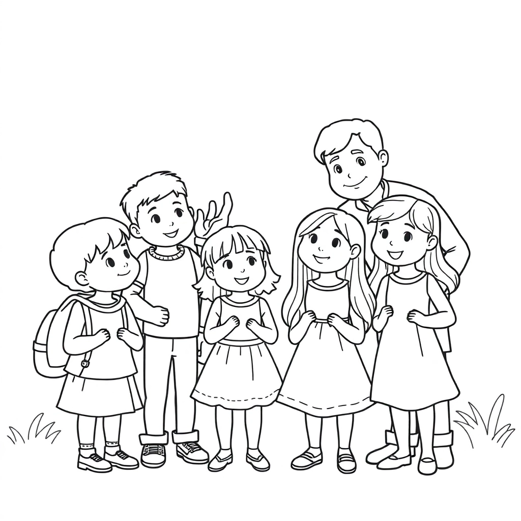 The virus in children can spread to classmates and parents Please produce a storyboard of an MG صفحات التلوين