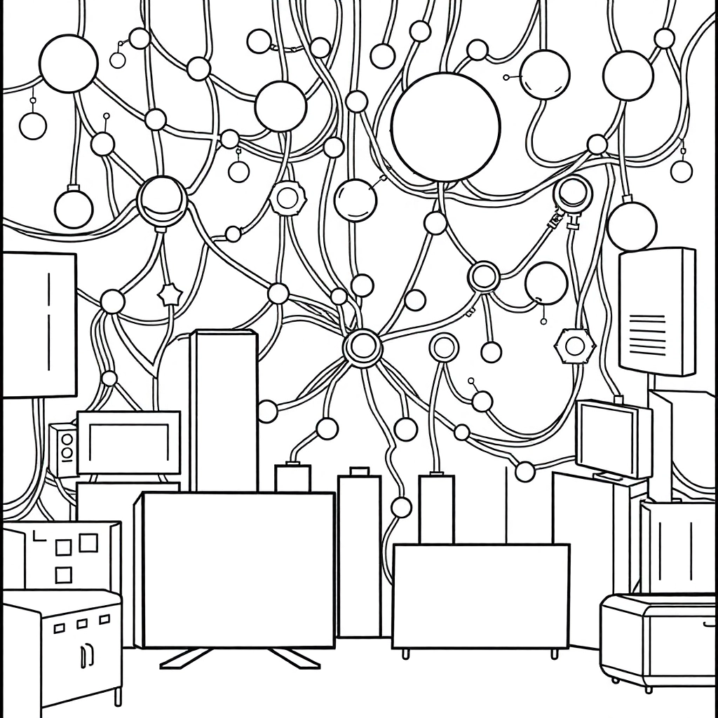 molecular network صفحات التلوين