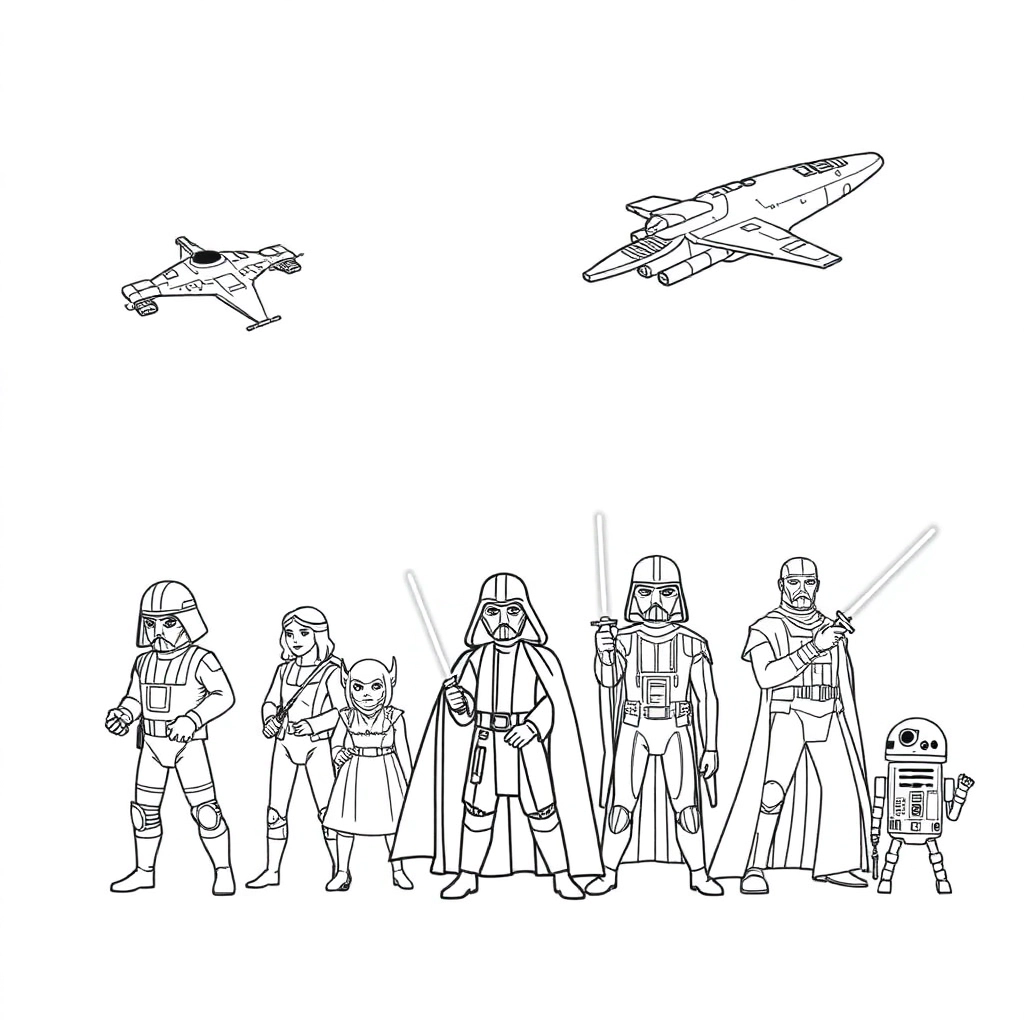 star wars صفحات التلوين