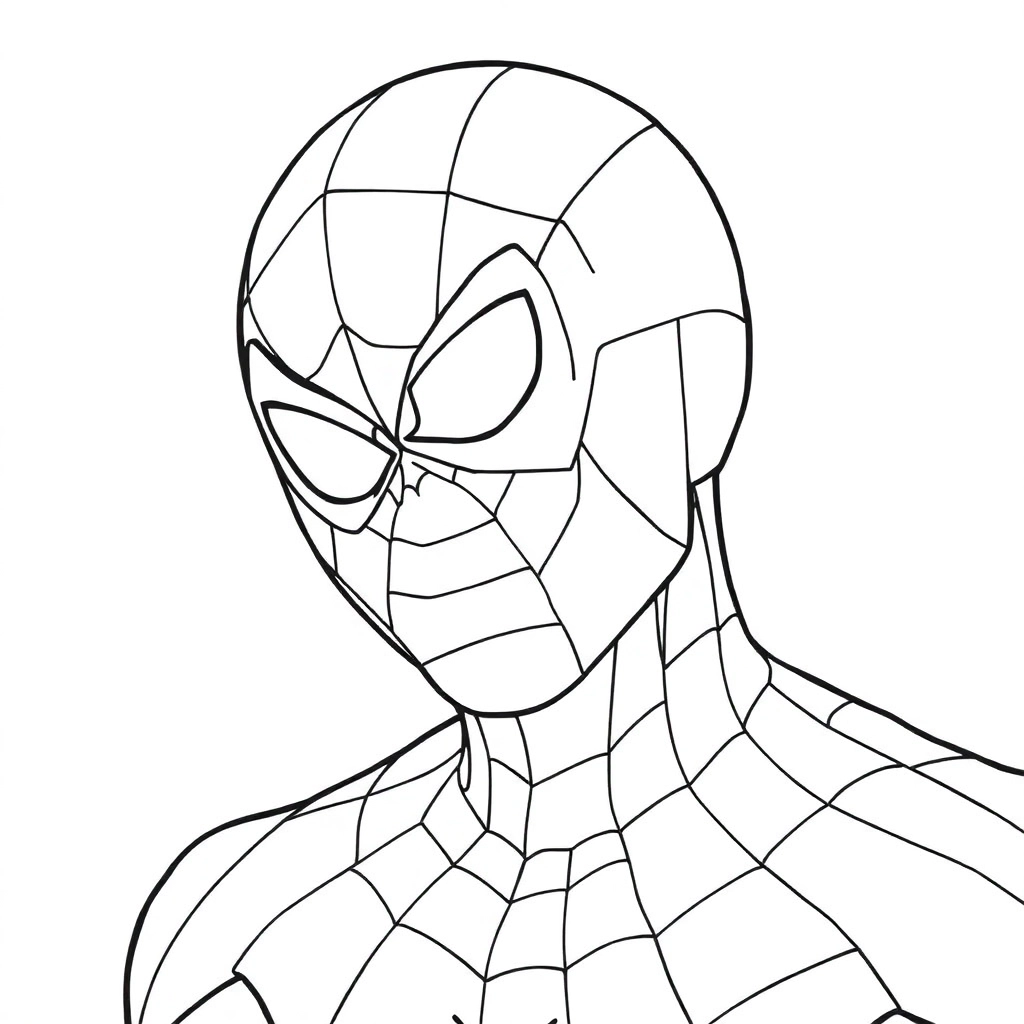 Spiderman is crying Páginas para Colorear