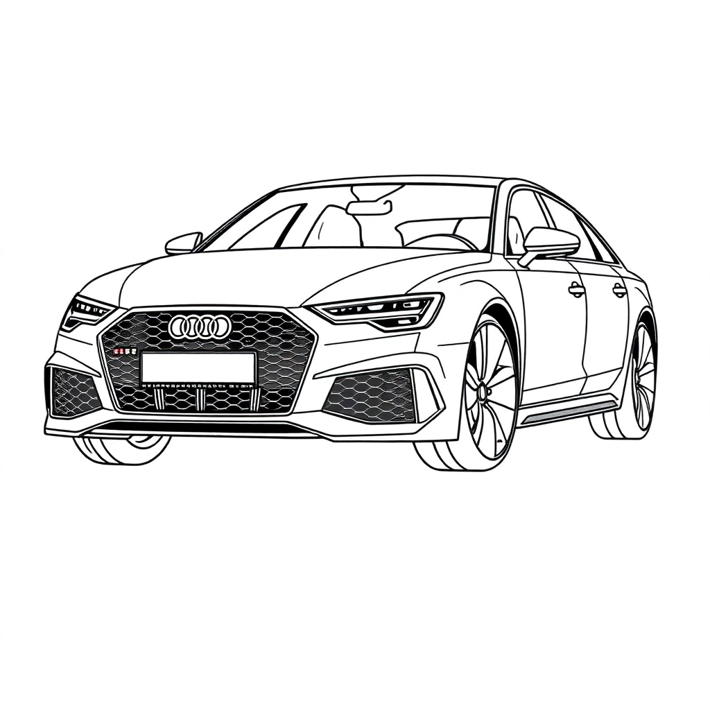 audi rs6 avant Profile صفحات التلوين