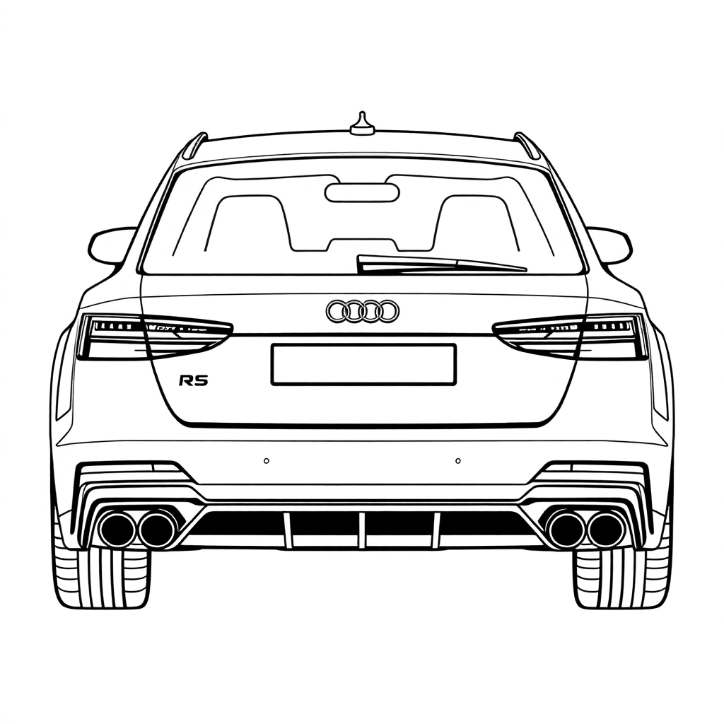 audi rs6 avant Back صفحات التلوين