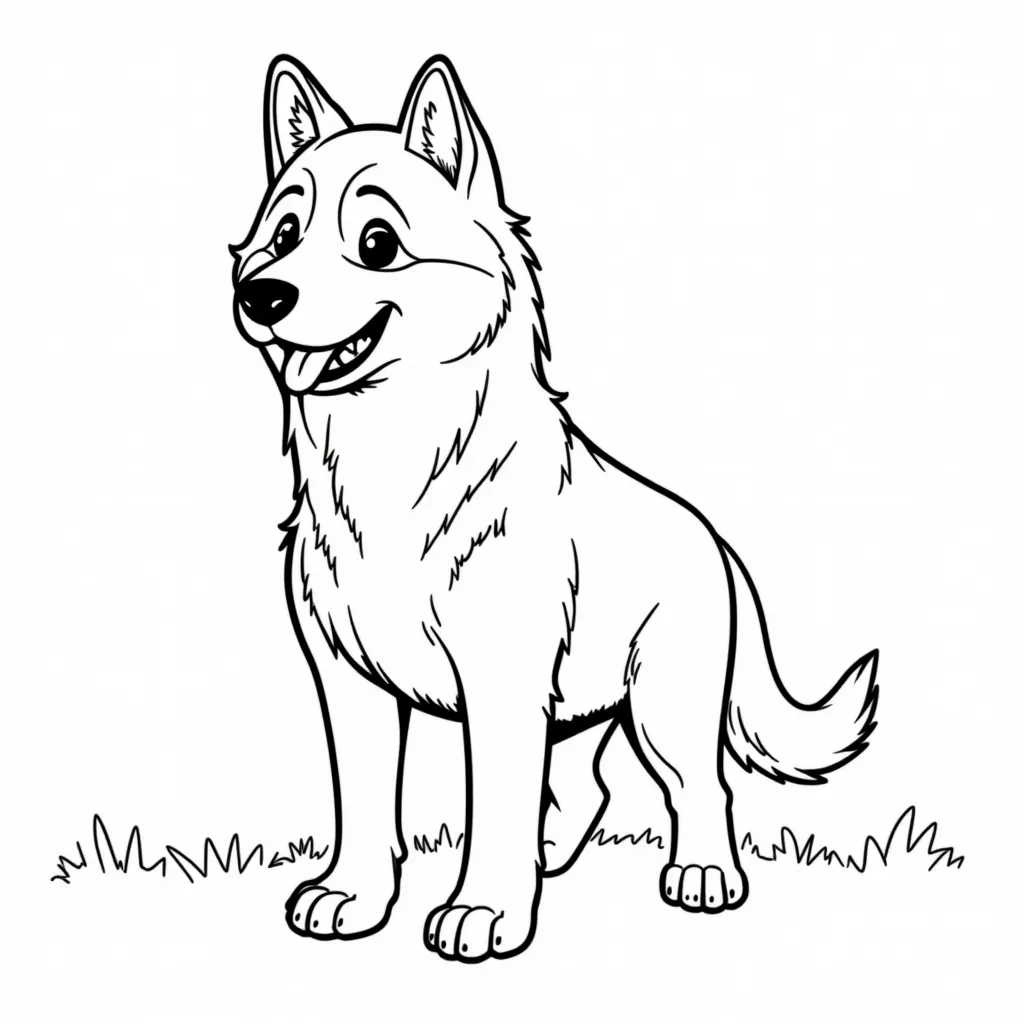 husky bulk coloring pages