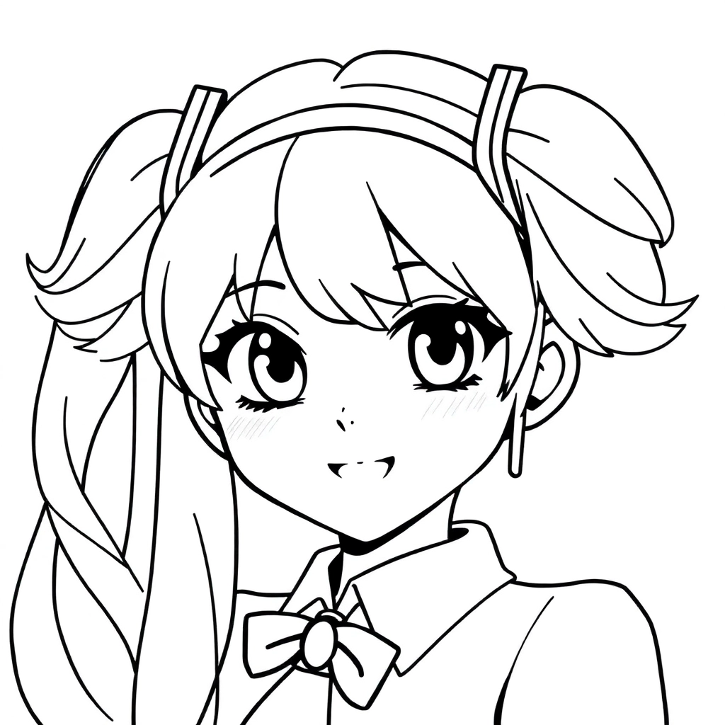 Miku  صفحات التلوين