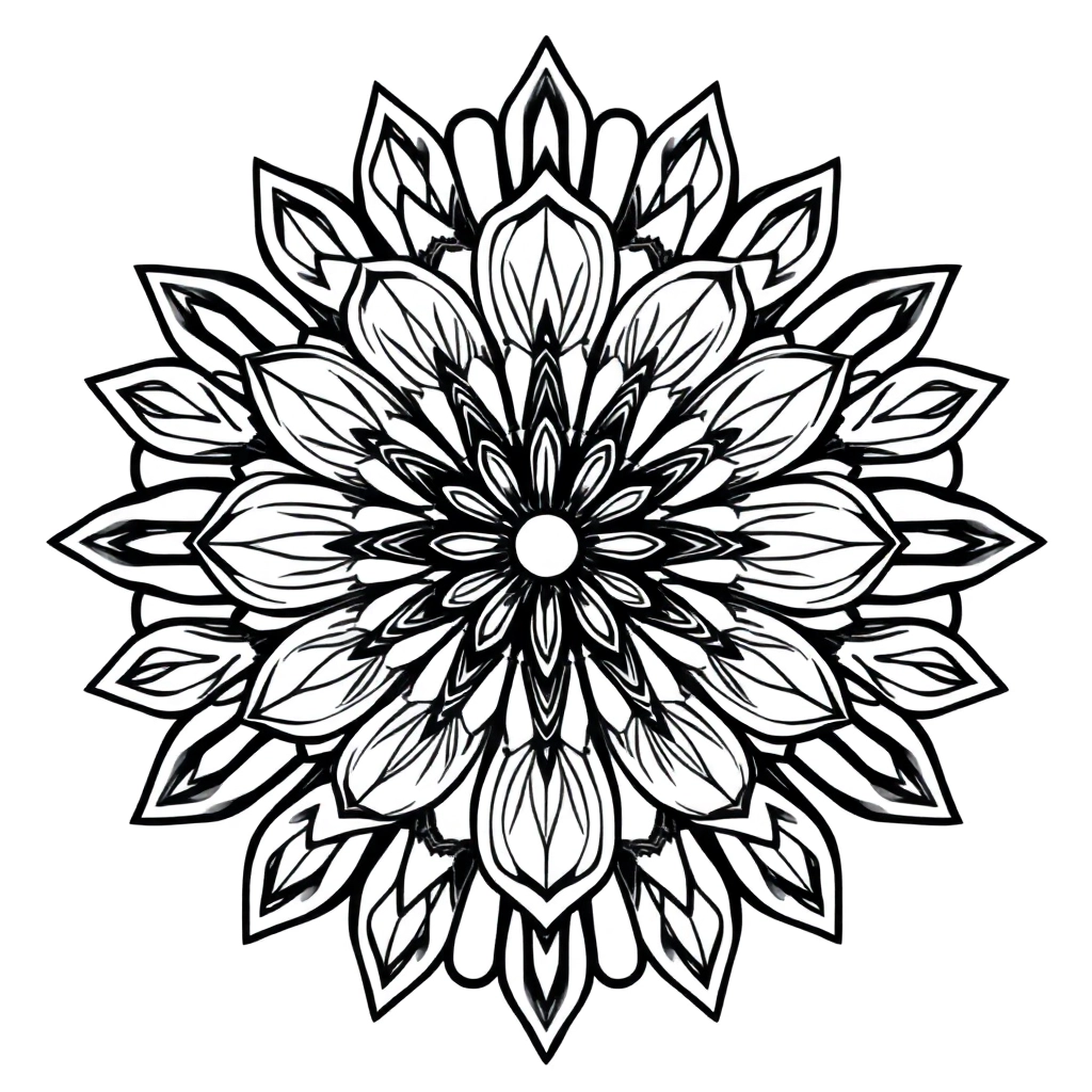 Mandalas de flores صفحات التلوين