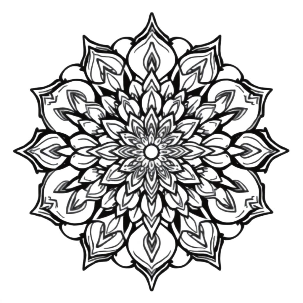 Mandalas de figuras صفحات التلوين