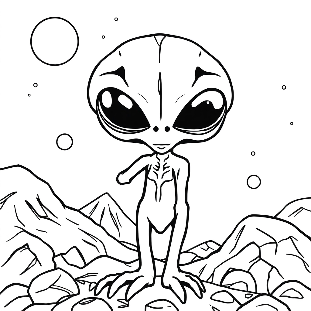 Aliens Páginas para Colorear
