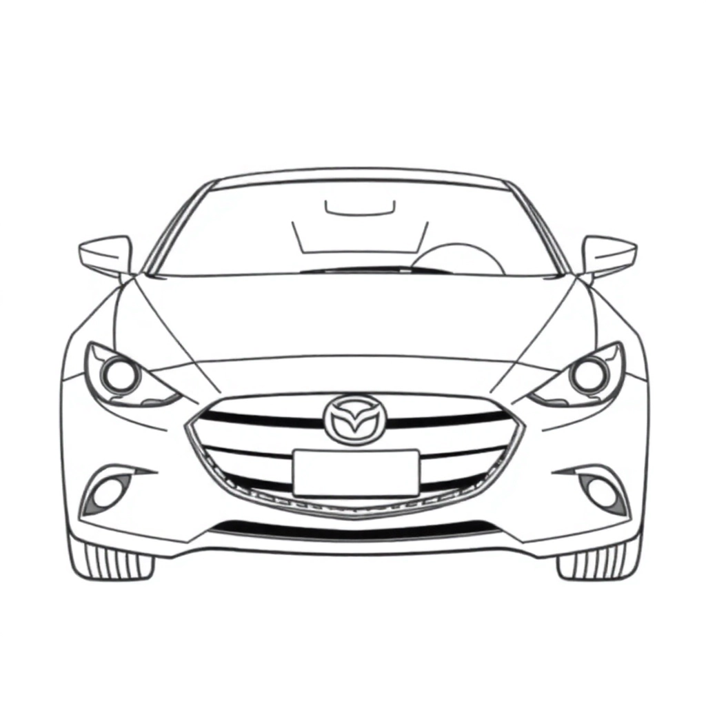 mazda Páginas para Colorear