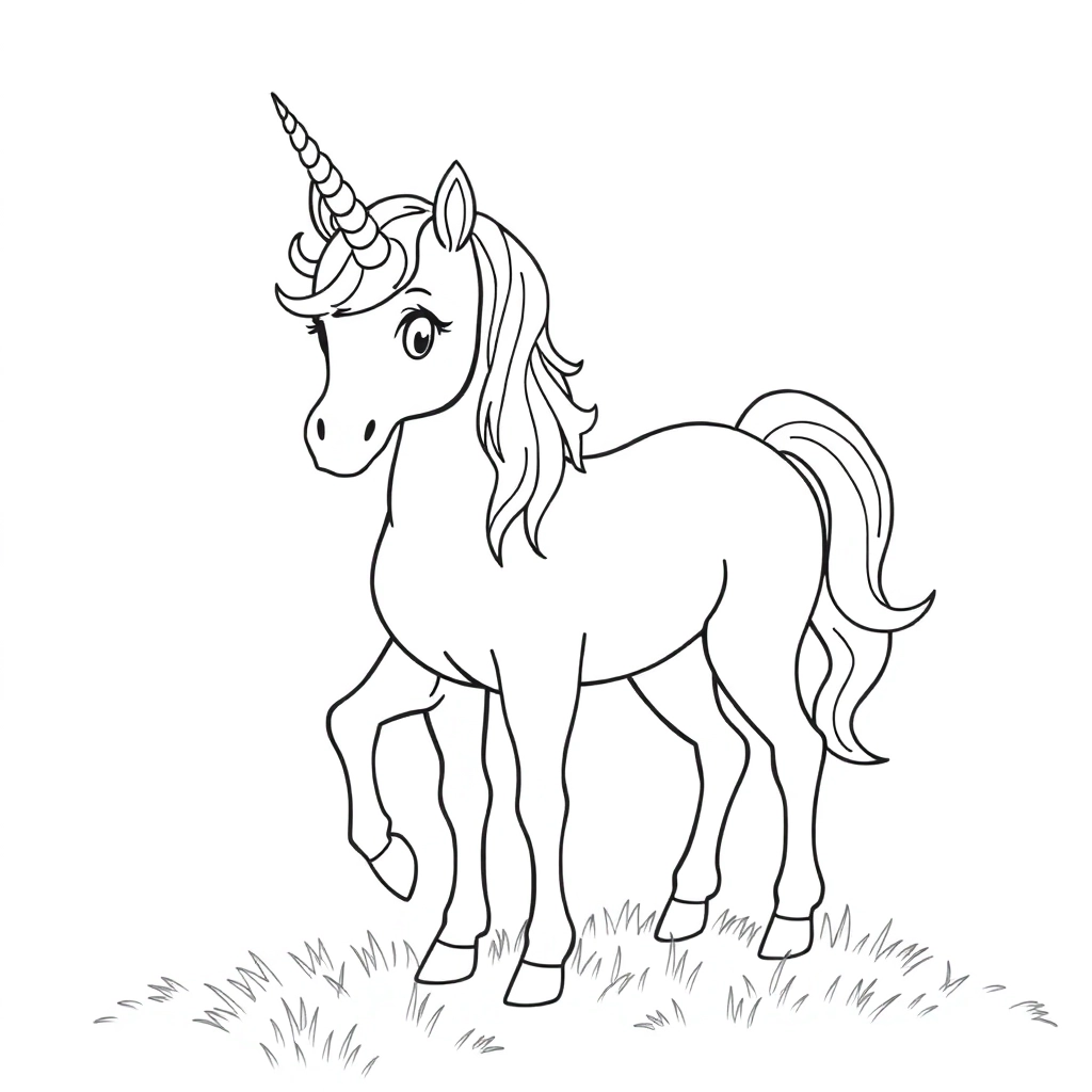 unicorn صفحات التلوين
