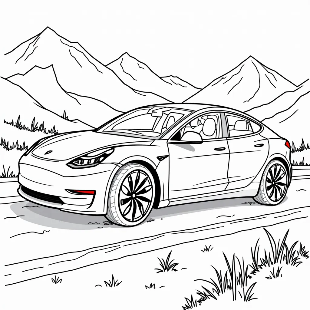 tesla coloring pages