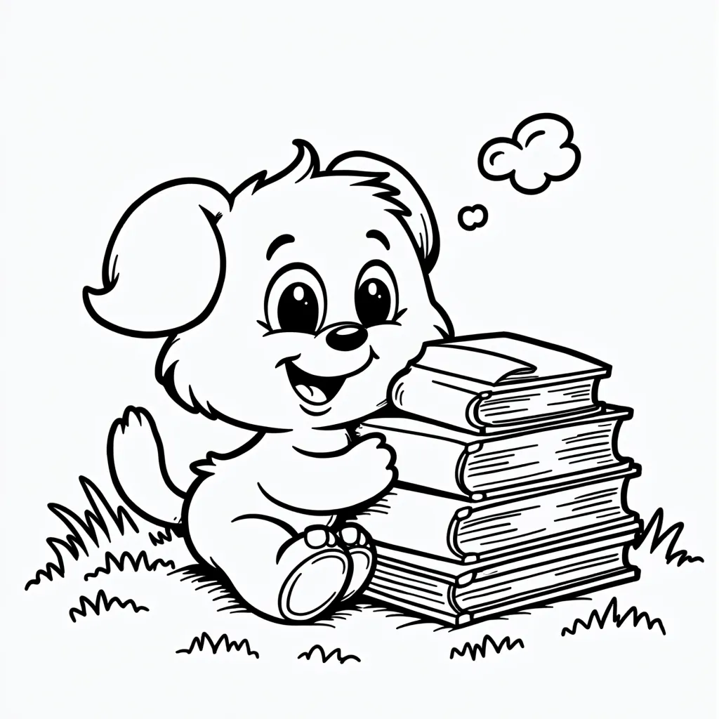 Books coloring pages