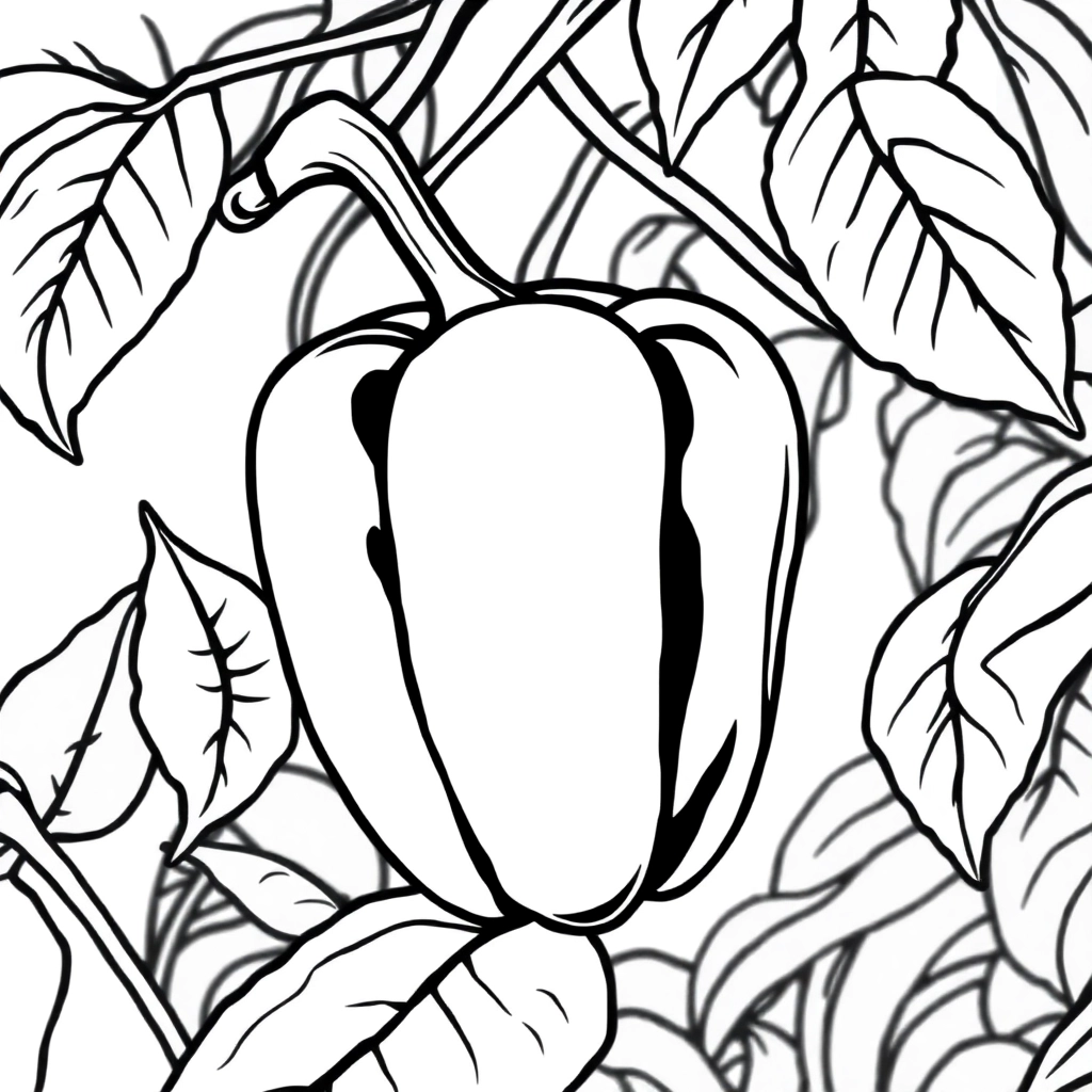 pepper without leaves صفحات التلوين