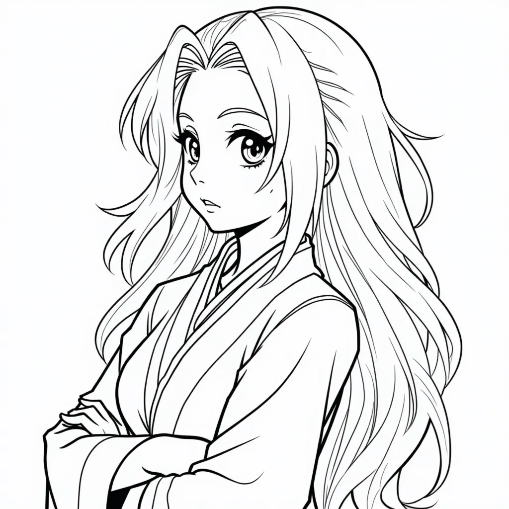 纲手 coloring pages