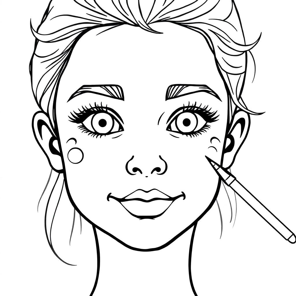 Chinese quintessence of facial painting صفحات التلوين