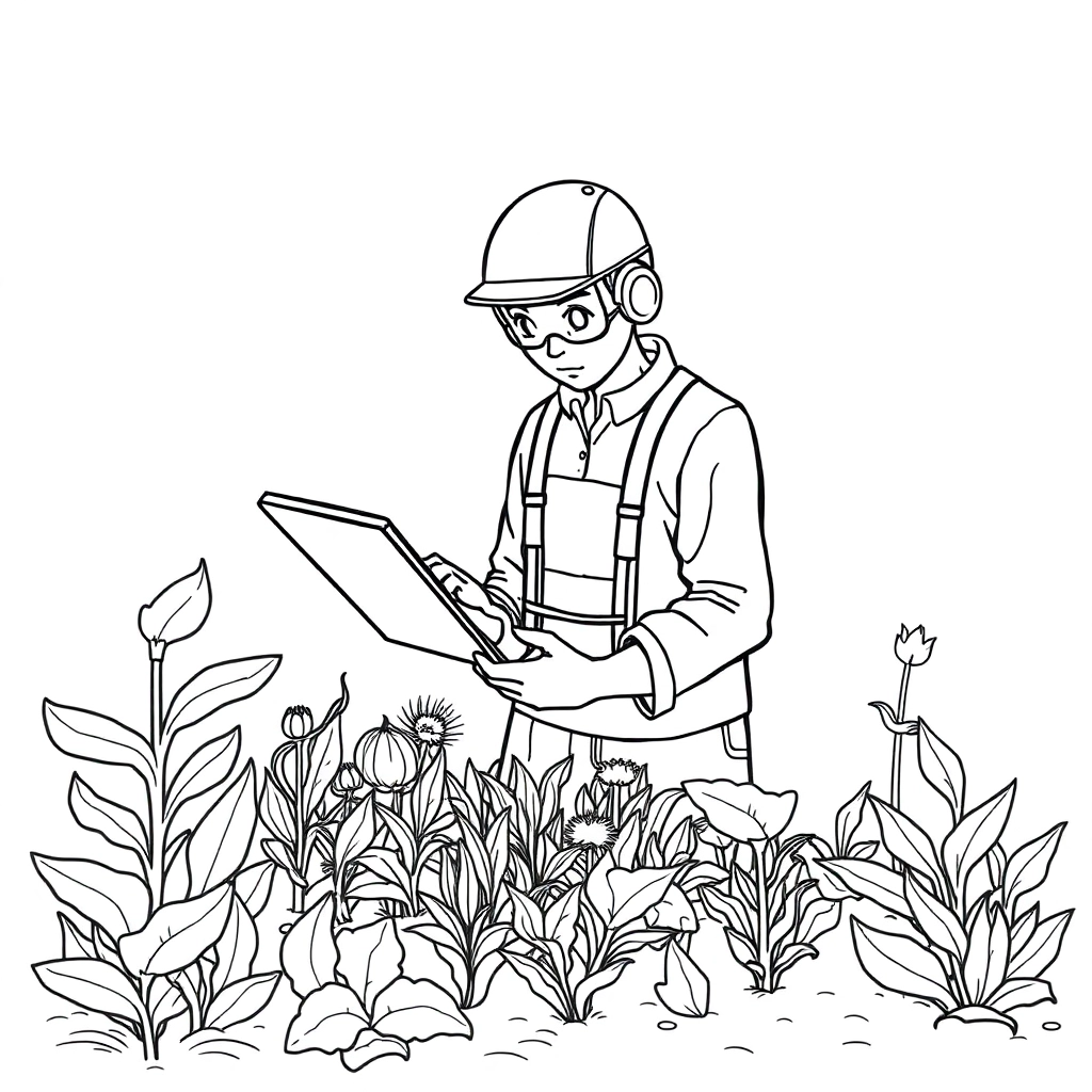 Technology helps agriculture صفحات التلوين