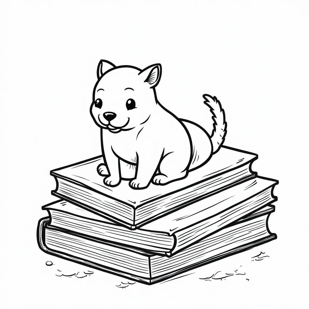 Books coloring pages