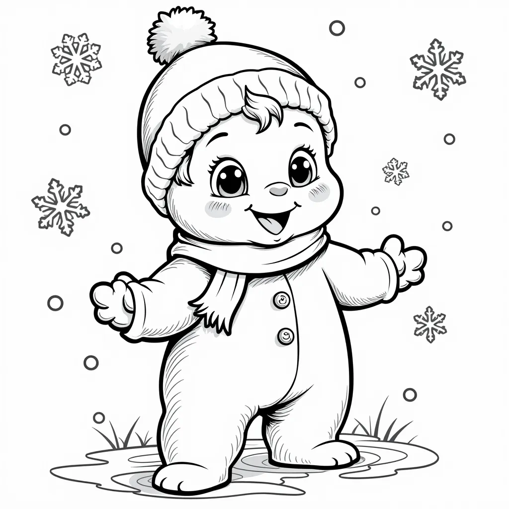 雪宝 coloring pages