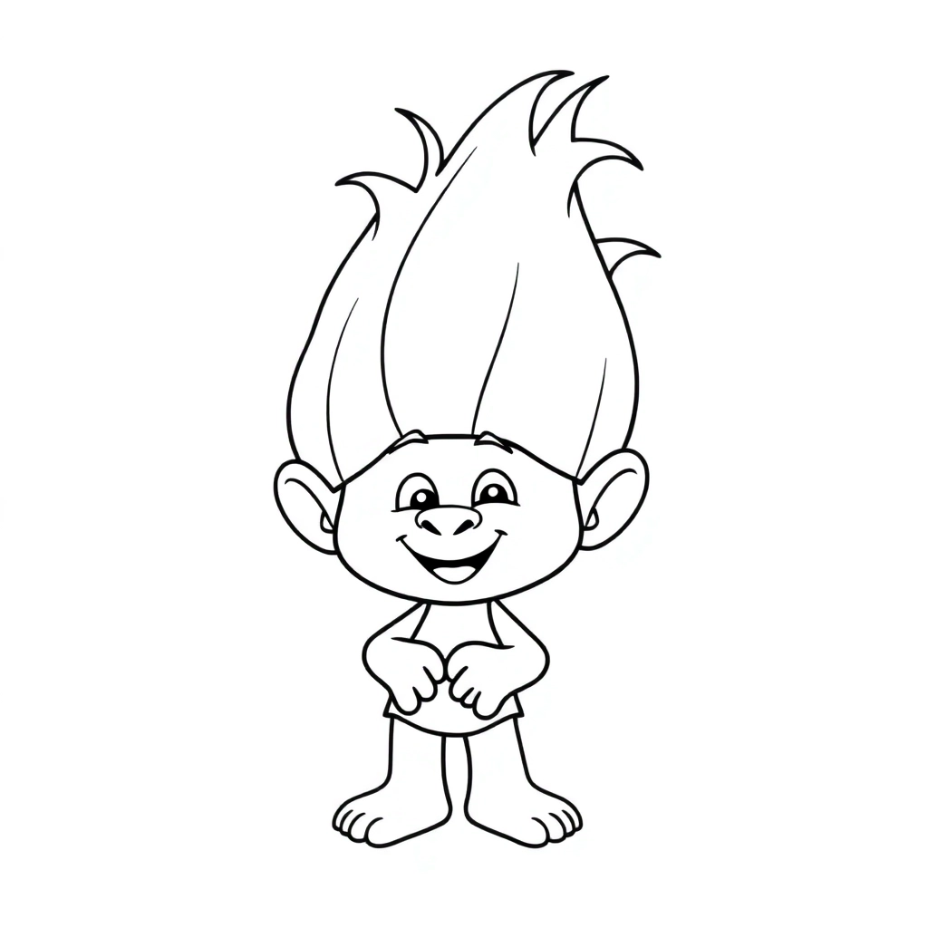 Trolls movie characters Poppy صفحات التلوين