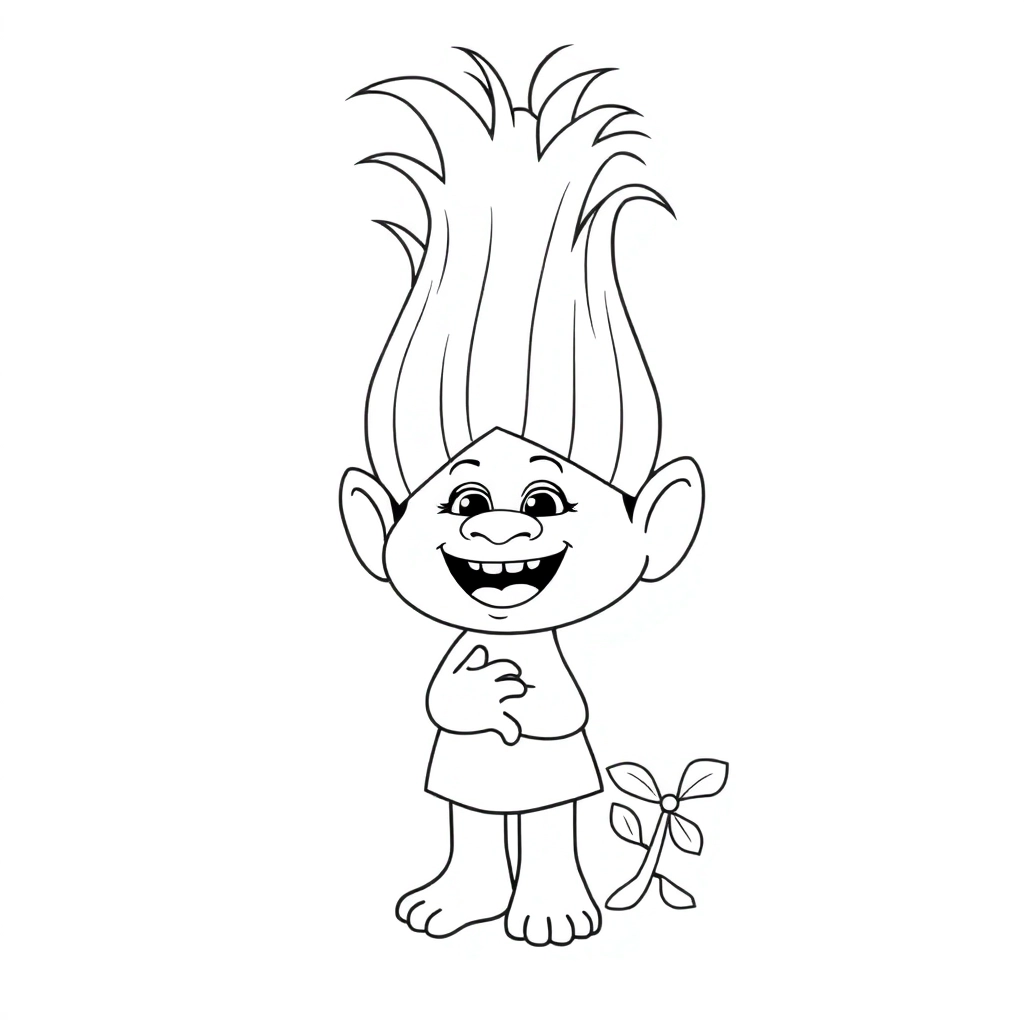 Trolls movie characters Poppy and branch صفحات التلوين
