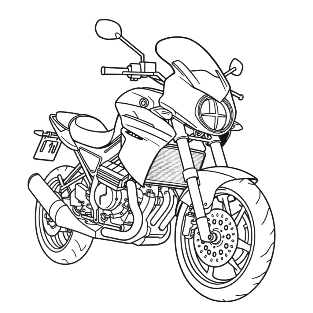 BMW moto صفحات التلوين