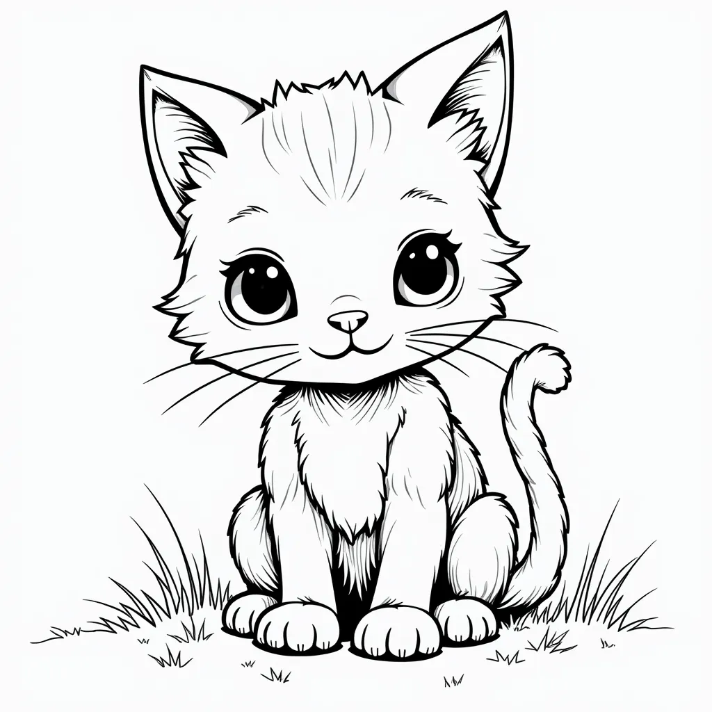 Robot cats coloring pages