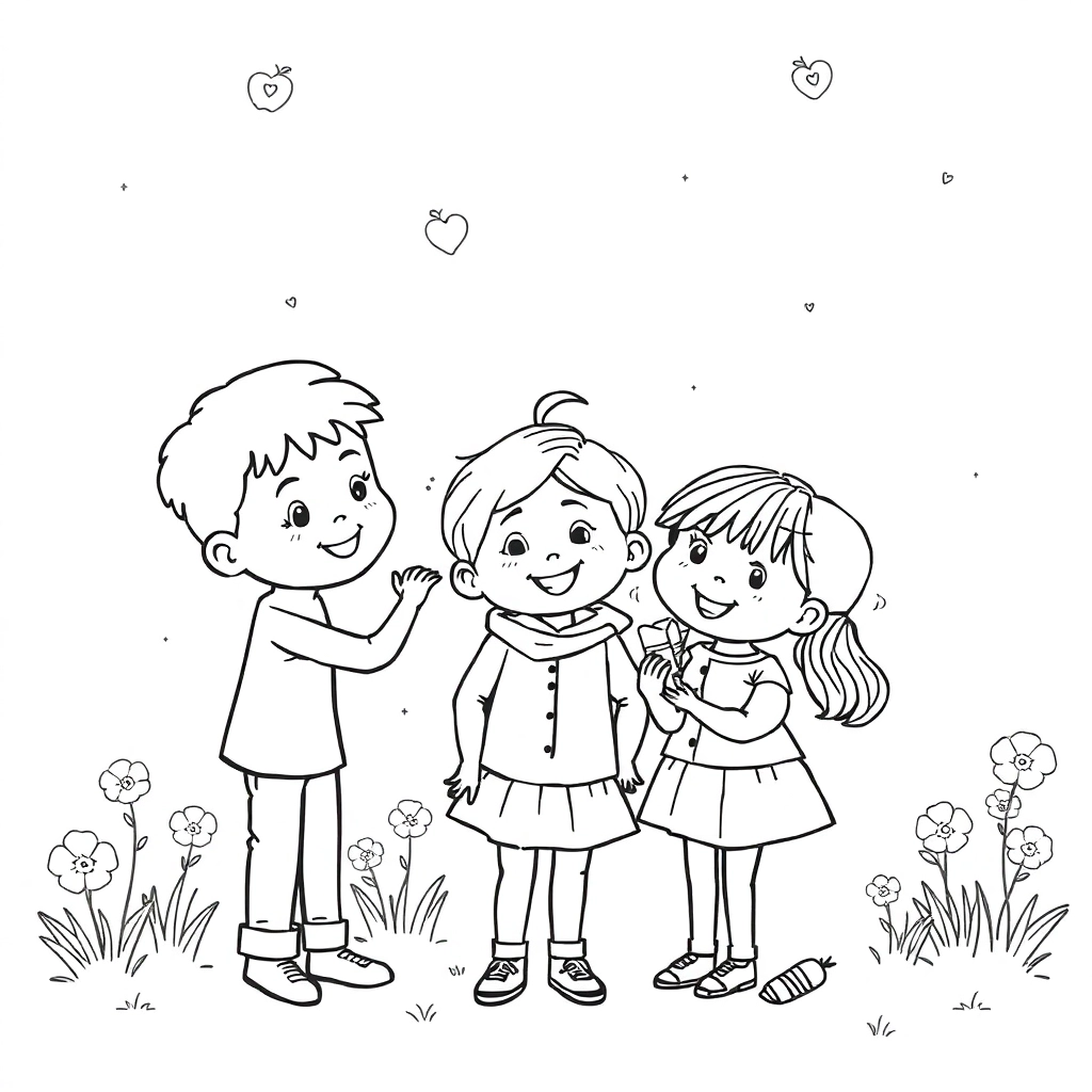 PARENTS AND CHILIDREN صفحات التلوين
