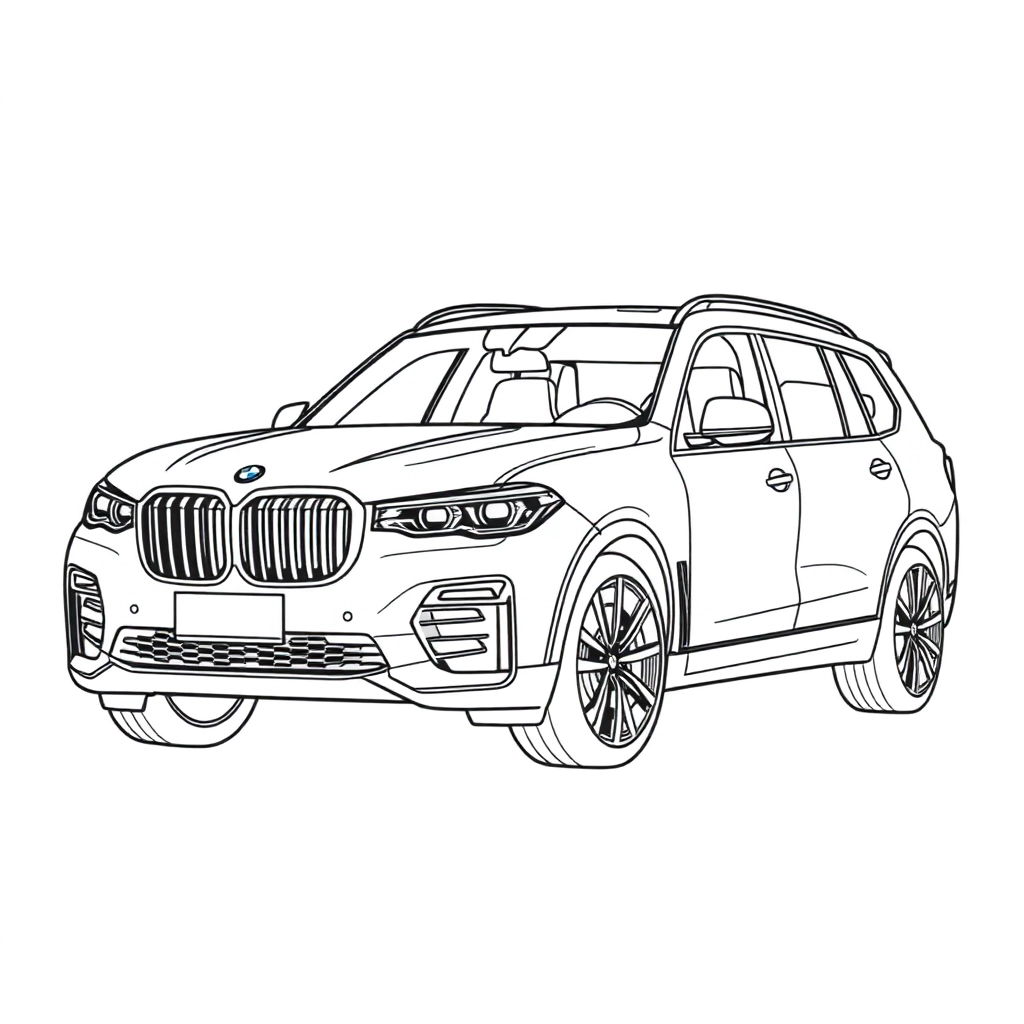 BMW X7 صفحات التلوين