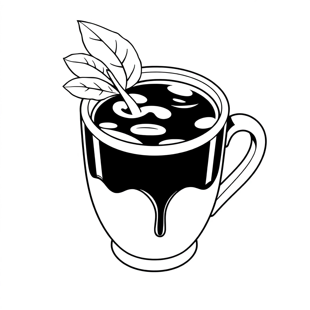 أختي تحضر القهوة.