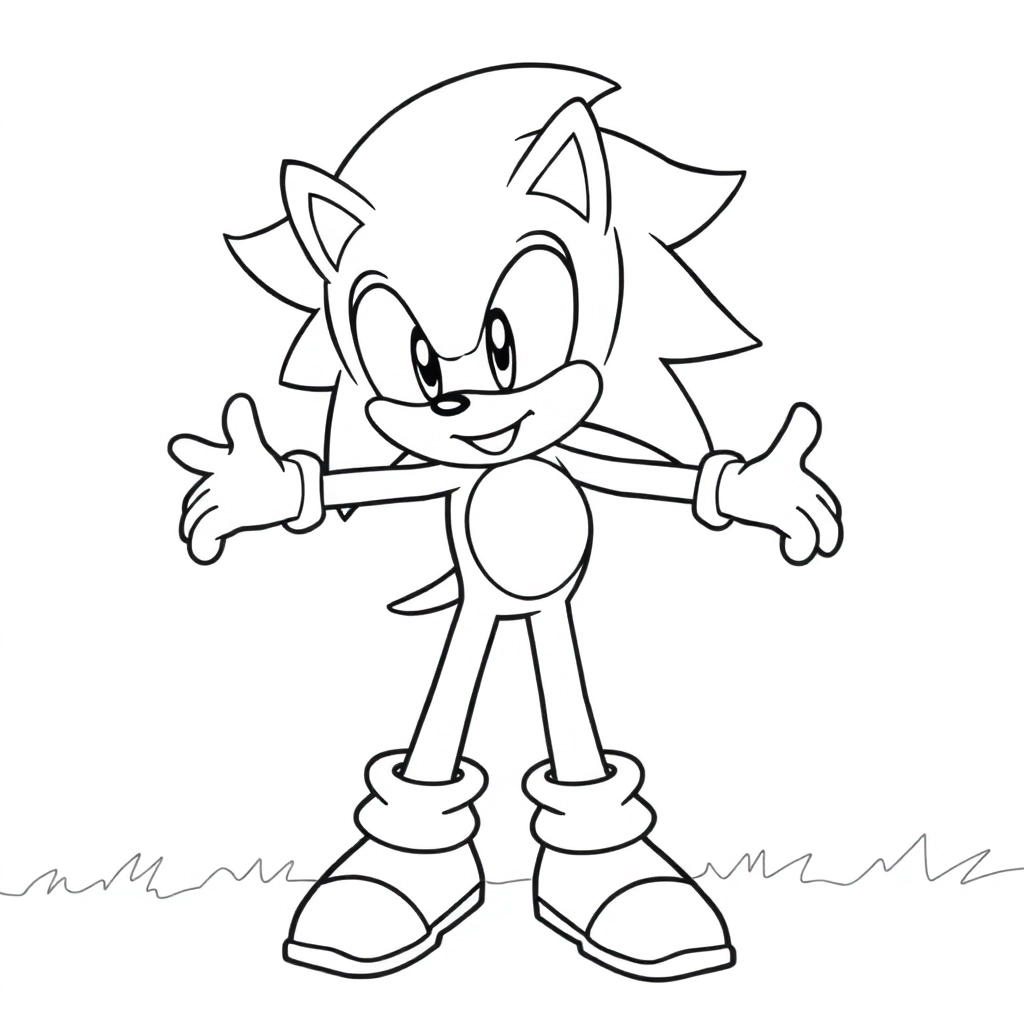 sonic صفحات التلوين