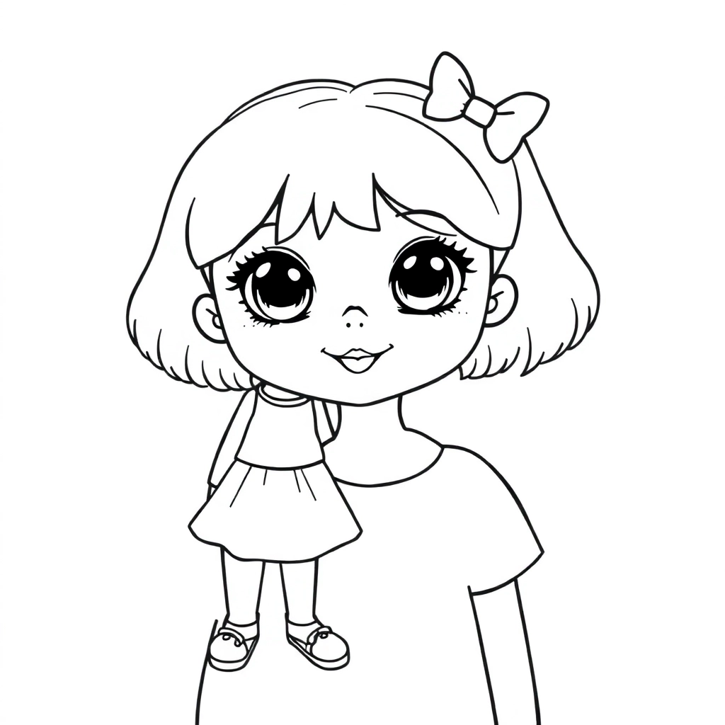 girls kid  صفحات التلوين