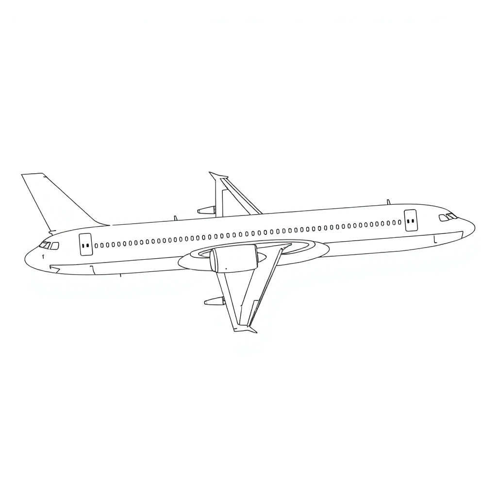 airbus 390 صفحات التلوين