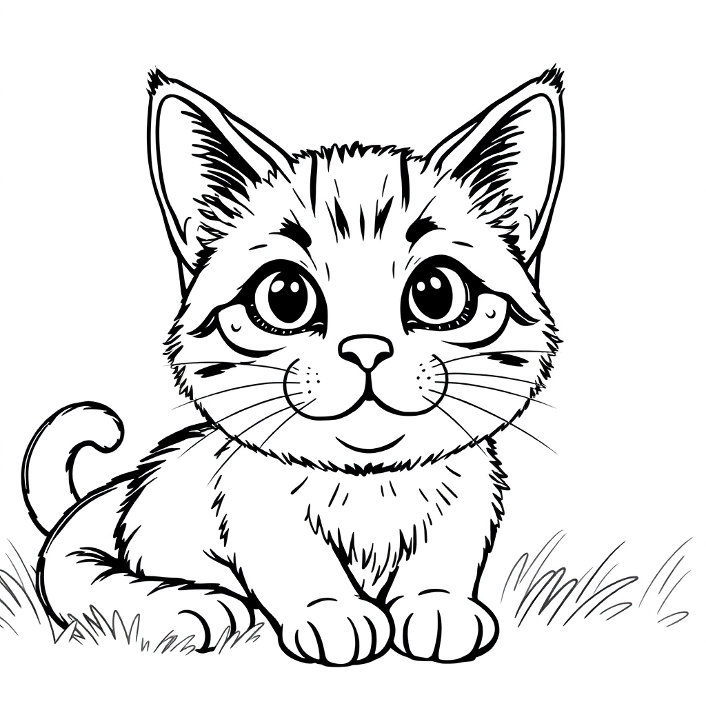 red cat صفحات التلوين